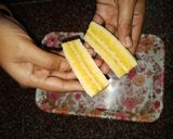 A picture of step 1 of Banana pomegranate Sandwich.