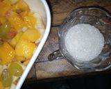 A picture of step 1 of Fun with fruits with sugar syrup.