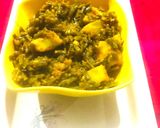 A picture of step 5 of Aloo mungra.