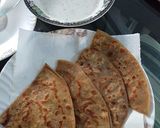 A picture of step 9 of Aloo Qeema Bhara Paratha.