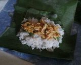 Foto langkah ke 3 dari resep Nasi Bakar Ayam Suwir.