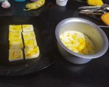 A picture of step 6 of Kharwas or Milk Pudding.
