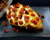 รูปขั้นตอนการทำที่ 3 ของ ไข่อบมันฝรั่งและชีส baked egg and potatoes with cheese