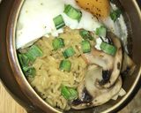 A picture of step 5 of Ramen noodles with a twist.