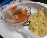 Foto langkah ke 6 dari resep Macaroni sup with scramble egg.