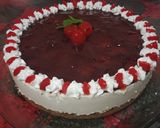 Foto del paso 12 de la receta: Cheesecake de cereza para Navidad