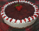 Foto del paso 12 de la receta: Cheesecake de cereza para Navidad