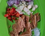 Foto langkah ke 2 dari resep Tumis Kacang Panjang dan Tempe.