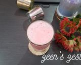 A picture of step 4 of Pink Lassi with Basil Seeds.