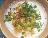 A picture of step 4 of Pineapple Raita.