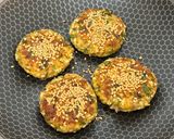 A picture of step 9 of Healthy High Protein Sprouted Green Gram Oats Paneer Tikki.