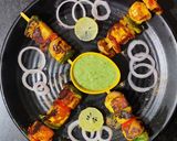 A picture of step 13 of Paneer tikka.
