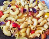 A picture of step 3 of Veg cheese macaroni.
