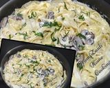 A picture of step 2 of 🍄🍝🍗Chicken and Mushroom Alfredo Pasta🍄🍝🍗.