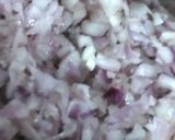 A picture of step 1 of Palak paneer bhurji.