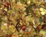 A picture of step 12 of Chana Salsa Chaat.