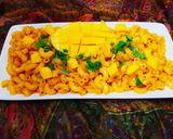 A picture of step 6 of Mango,Macroni/Pasta.