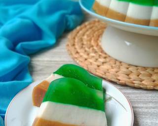 Puding Lumut Cendol (+tips) - Step 17