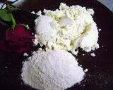 A picture of step 2 of Rose Sandesh.