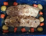 Foto del paso 3 de la receta: Lomo mechado al vino blanco a la mucha!