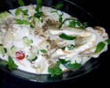 A picture of step 3 of Potato raita.