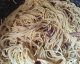 Carbonara spagetti recept fázis 3 fotója