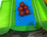 Foto del paso 3 de la receta: Cola de rape a la plancha con brócoli espárragos y tomate Cherry en Lékué