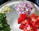 A picture of step 1 of Aloo Gobhi Matar/ Potato Cauliflower Green Peas Dry Curry.