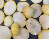 Foto del paso 1 de la receta: Trucha al horno con jamón y patatas panaderas