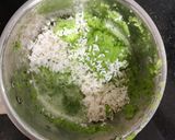 A picture of step 4 of Watermelon peel(rind) dosa(using white green part).