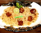 A picture of step 6 of LOBIA MOTI PULAO (kidney beans kofta Pulao).