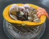 南瓜海鮮盅的食譜步驟2照片