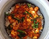 A picture of step 6 of Anda Makhni Biryani.