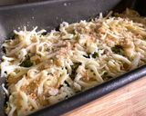 A picture of step 3 of Summer in Provence Cheezette - cheesy herby courgette bake.