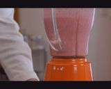 A picture of step 3 of Strawberry Yoghurt Mousse and Berry Sauce.