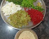 A picture of step 1 of Airfryer Cheese Stuffed Mixed Veggies Patties.