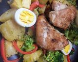 Foto del paso 4 de la receta: Sencillo pollo frito y su acompañamiento