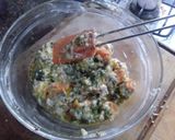 Foto del paso 4 de la receta: Tartizza de brócoli, zapallo anco, verdeo y pollo