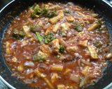 A picture of step 4 of Veggies with garlic sauce & steamed rice.