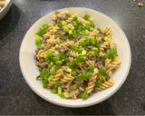 A picture of step 8 of Beef Stroganoff.