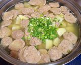 Hình bước làm 3 của món Canh bò viên nấu khoai môn