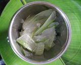 A picture of step 1 of Flavoured aloe vera mint coriander buttermilk.