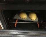 A picture of step 1 of Creamy kale spaghetti squash.