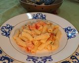 Foto do passo 6 de Macarrão com salmão, vodka e tomatinhos