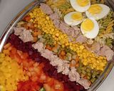 Une image de l'étape 4 de Salade de torsade 3couleurs.