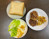 (便當料理) 漢堡肉夾吐司的食譜步驟5照片