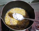 Foto langkah ke 3 dari resep MPASI Jagung Ayam Jamur (Menu lengkap karbo+prohe+prona+lemak).
