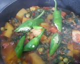 A picture of step 6 of Methi Aloo Gajar Matar ki bhujiya !.
