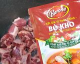 Hình bước làm 1 của món Bò sốt vang nhanh gọn