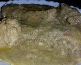 A picture of step 12 of Lahori Murgh.